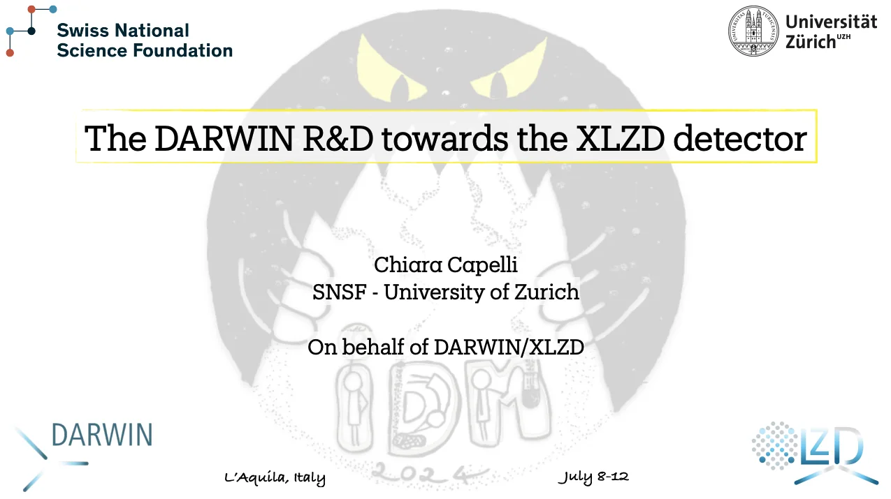 First slide of The DARWIN R&Ds towards the XLZD detector