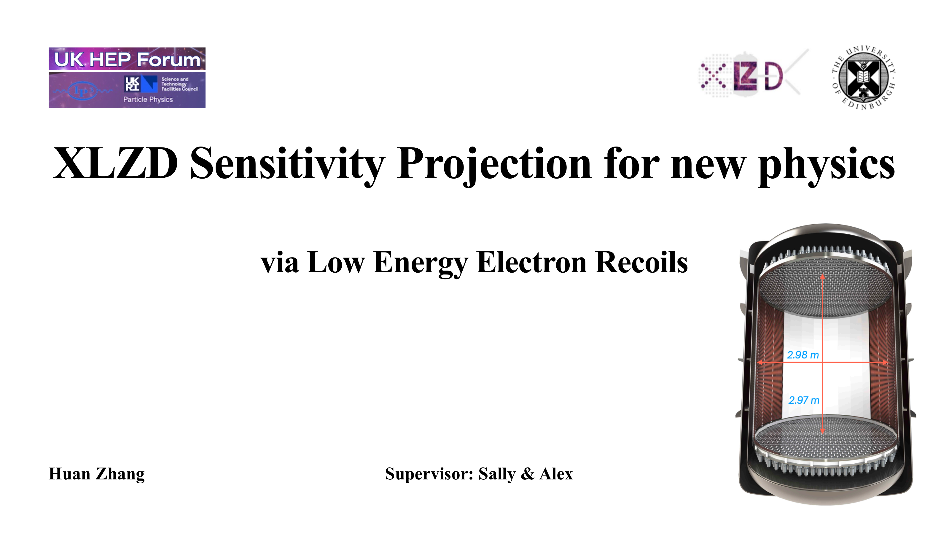 First slide of XLZD sensitivity projection – low-energy electron recoils